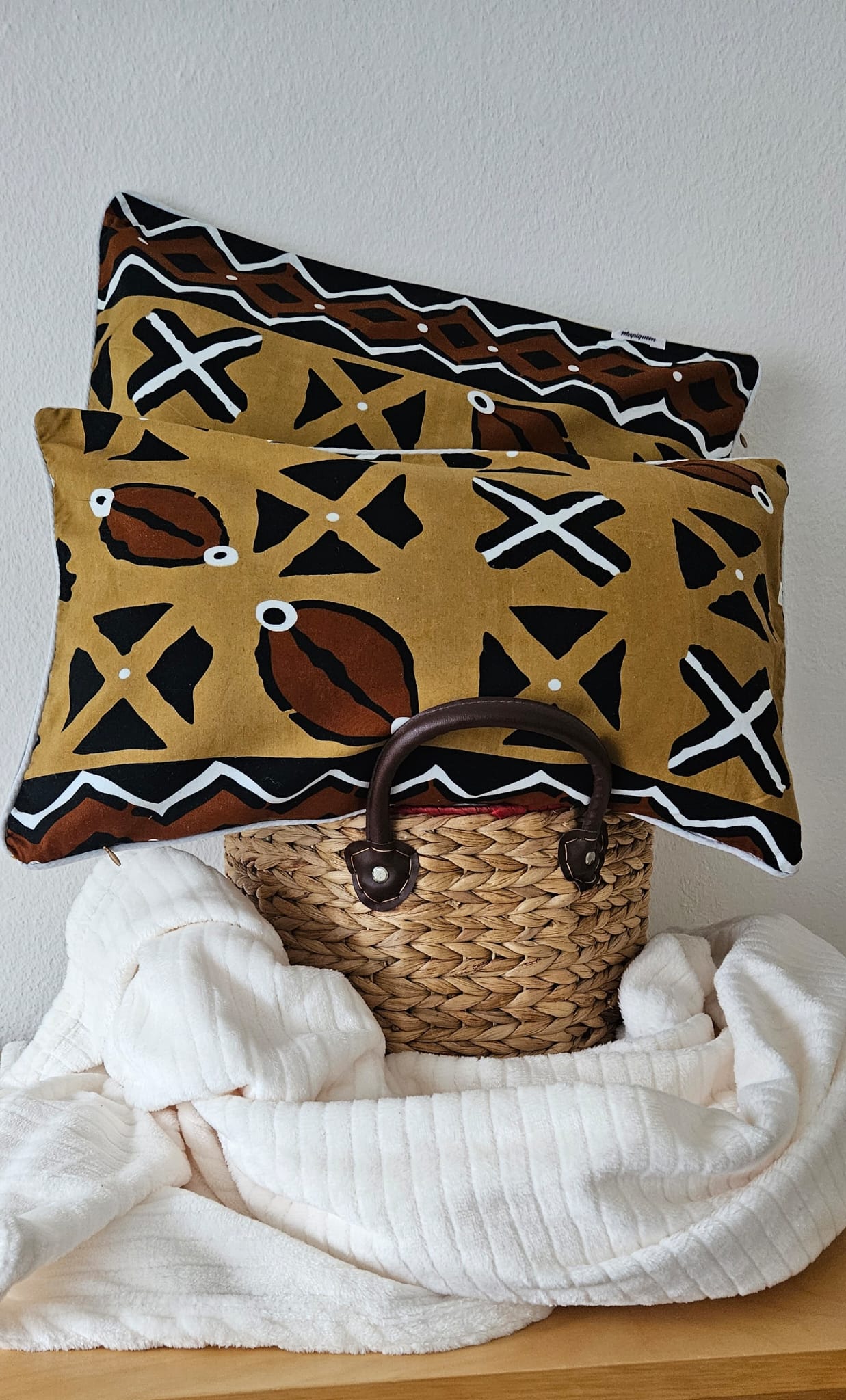 HOUSSE DE COUSSIN "CAFÉ CHOCOLAT"