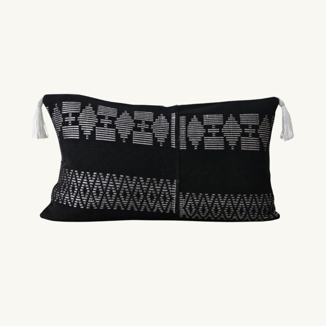 Housse de coussin ethnique en coton et Bogolan
