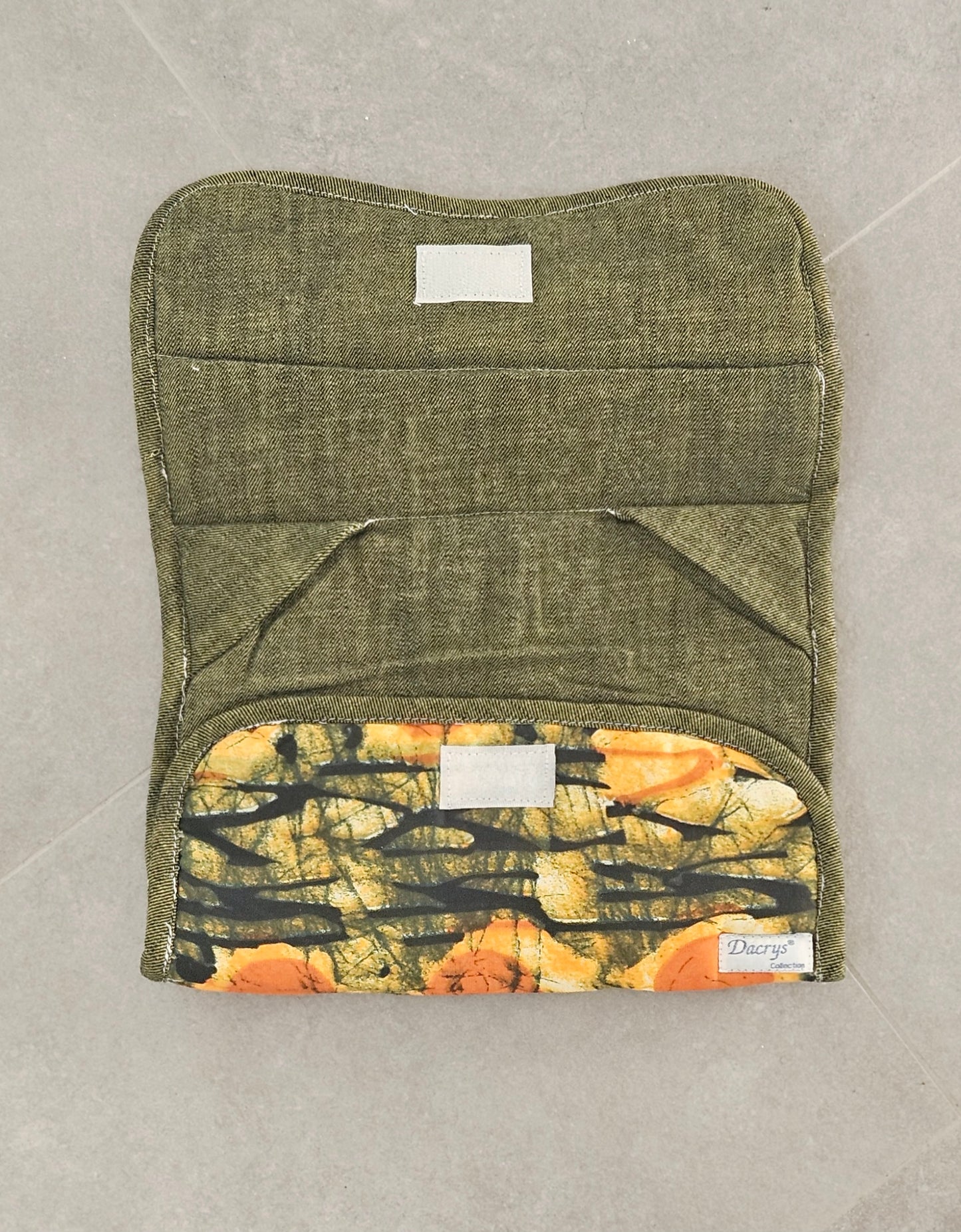 Housse iPad Ethnique - Jean Vert - Format 10''