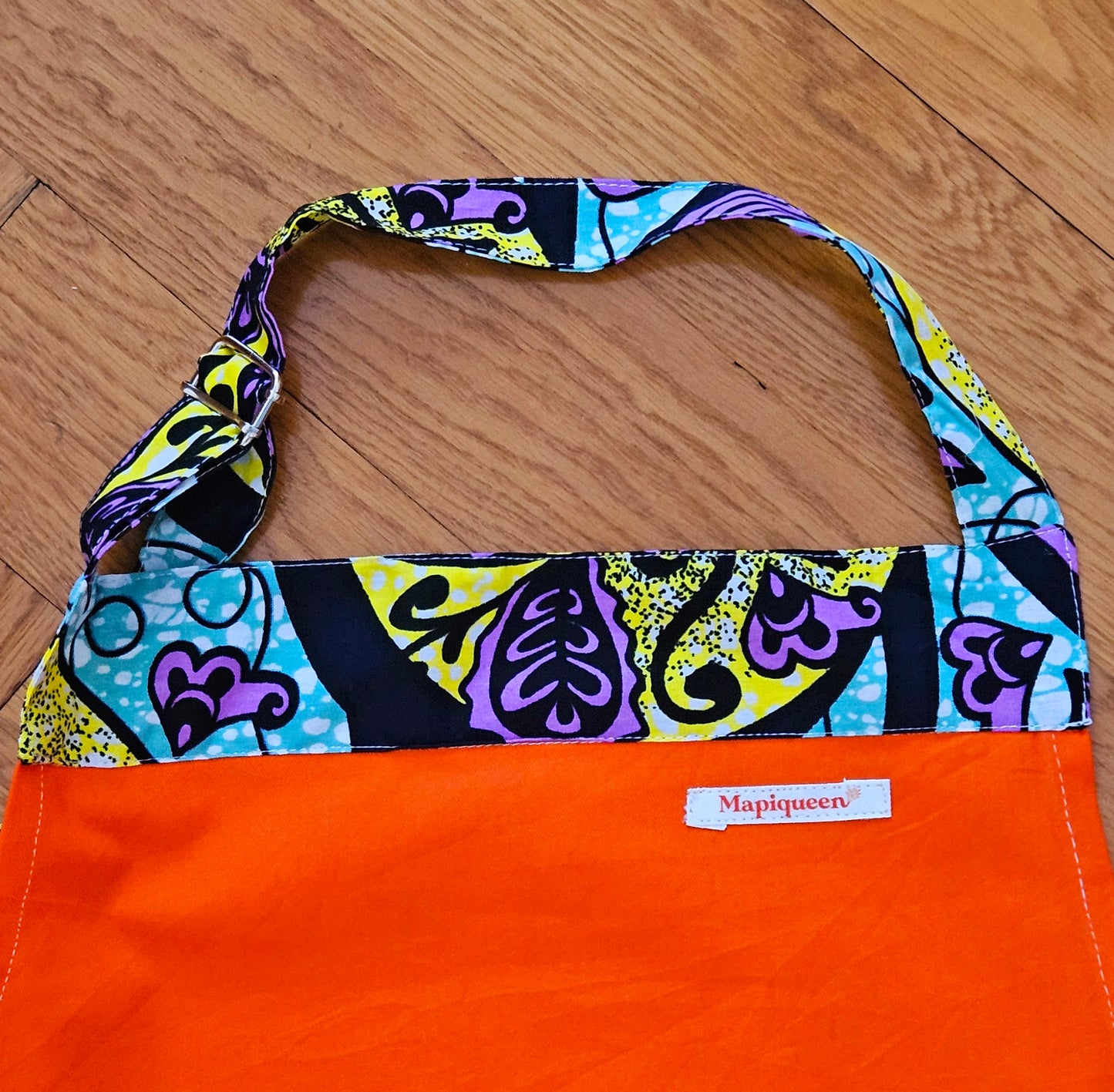 Ethnic Orange Cotton Apron
