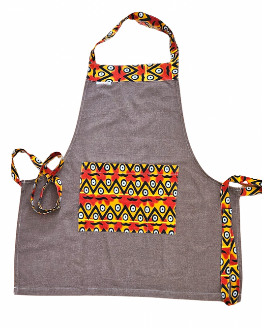 Tablier de cuisine en wax "Bété"