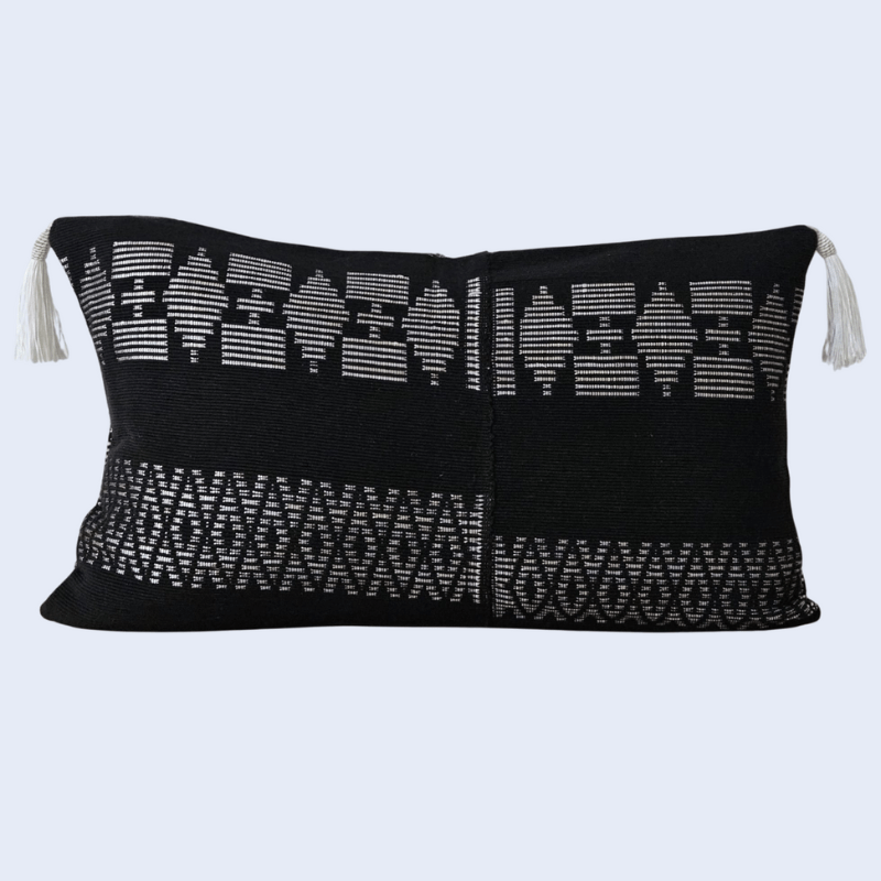 HOUSSE DE COUSSIN "BOGO BLANC ET NOIR"