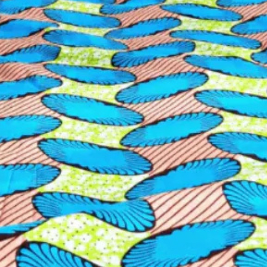 Parure de lit africaine 220x240 – Housse de couette bleu et rose
